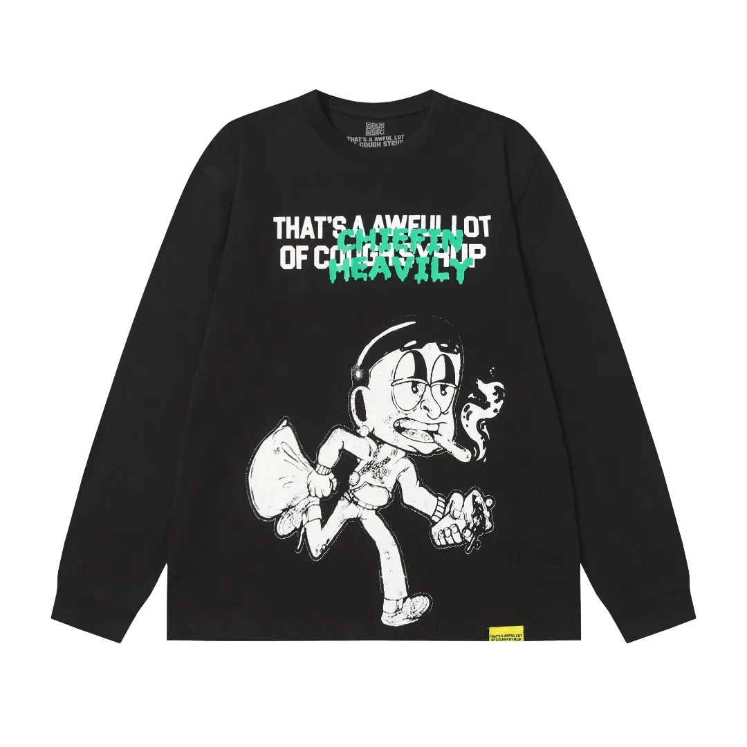 C # / Black THAT'S A AWFUL LOT OF COUGH SYRUP In Stock （ T Series） Same Style. （fabric): 100% Sizes（size）：S-M L X L （colour）： / Black 👉